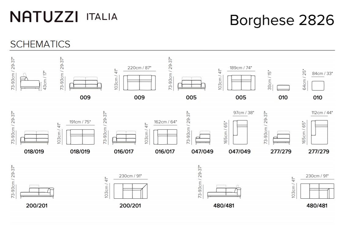 Угловой диван Borghese