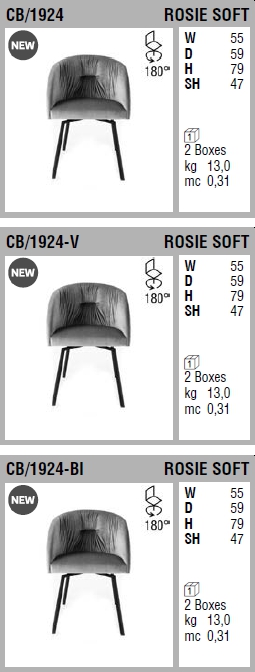 Вращающийся стул Rosie Soft СВ1924