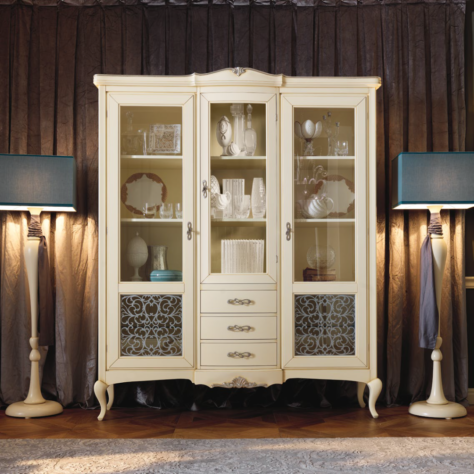 Витрина 2-дверная с ящиками