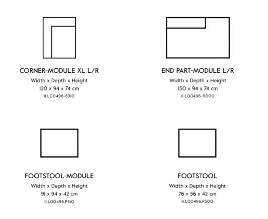 Модульный диван Vesta Standard And Special LC фото 12