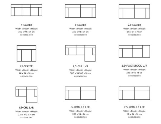 Модульный диван Vesta Standard And Special LC фото 8