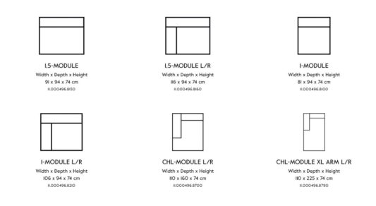 Модульный диван Vesta Standard And Special LC фото 9
