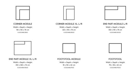 Модульный диван Vesta Standard And Special LC фото 10