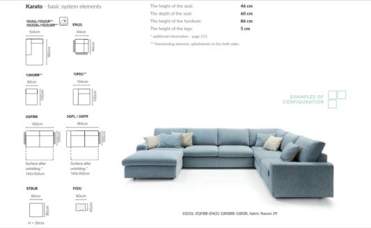 Модульный диван Karato фото 4