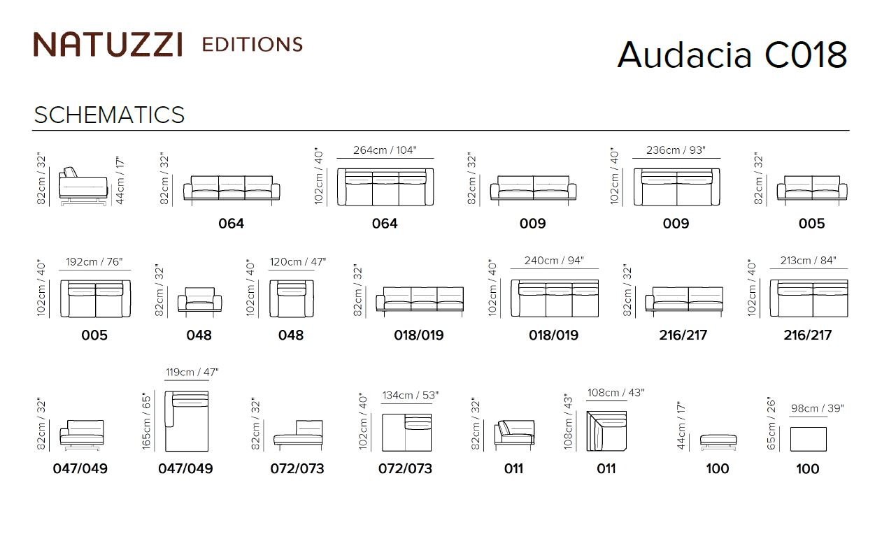 Модульный диван Audacia C018