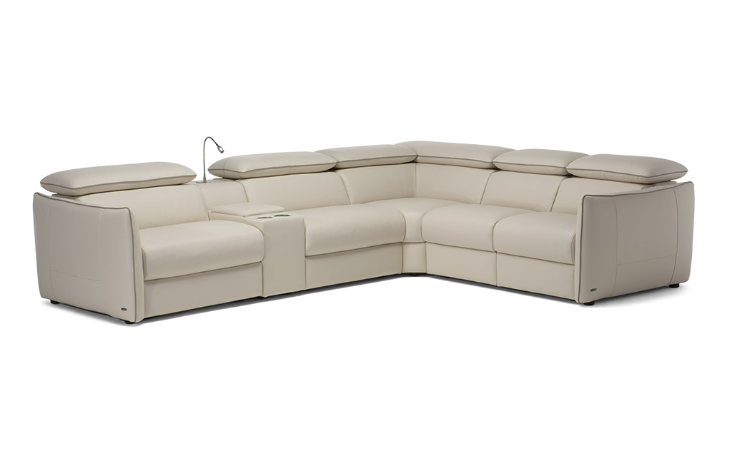 Угловой раскладной диван с реклайнером Meraviglia B995