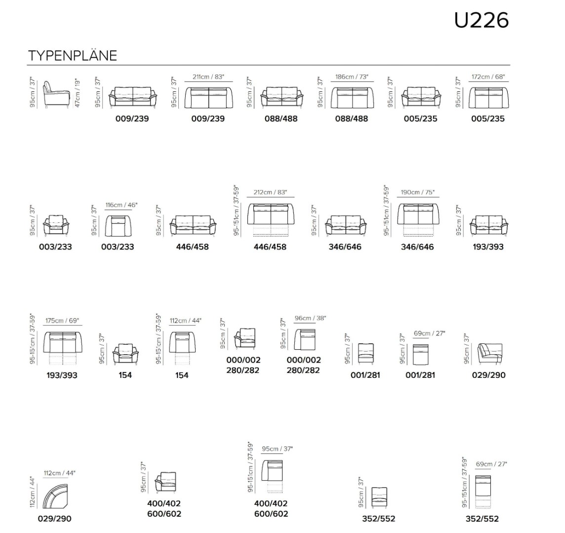 Модульный диван U226