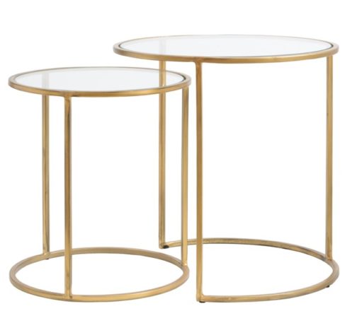 Комплект приставных столиков Duarte gold Комплект приставных столиков Duarte gold