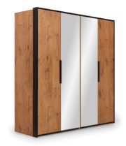 Шкаф 4-дверный с зеркалом Loft