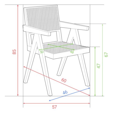 Стул Чандигарх Ротанг фото 2