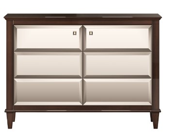 Комод Elia с зеркальными фасадами Комод Elia с зеркальными фасадами