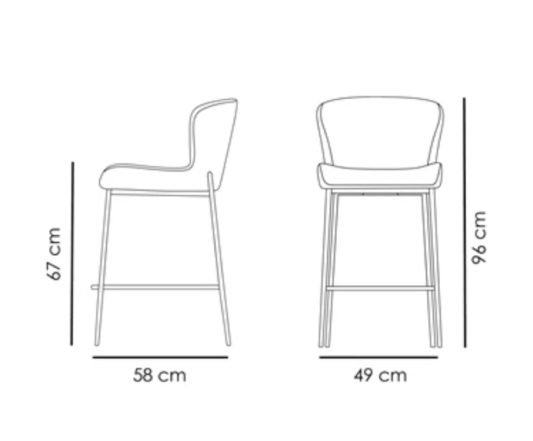 Полубарный стул Glam фото 8